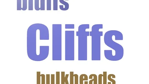 Cliffs Word Cloud Animated Isolated Stock Footage 107243966