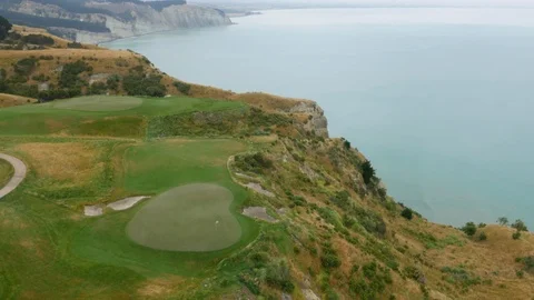 Cliffside Golf Course (Drone) Stock Footage 86775968