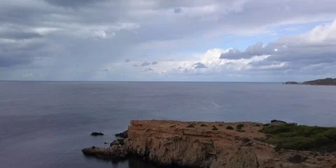 Cliffside in Ibiza Stock Footage 98383405