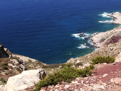 Cliffside Seaside 2 Stock Footage 489893