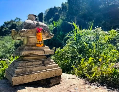 Cliffside Statue Stock Photos