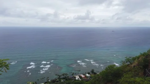 Cliffside Views of Island Video stock 155362968