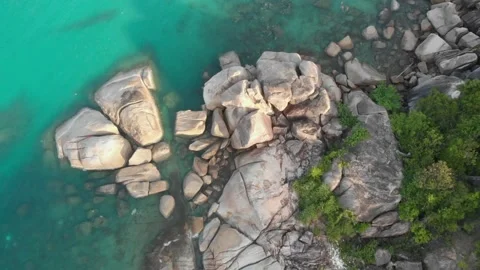 Cliffs/Rocks in the sea @ KohSamui Видео 151049246