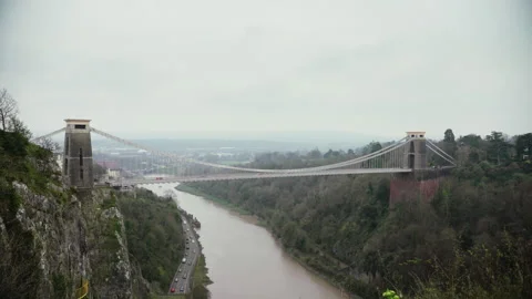 Clifton Bridge, Bristol Stock Footage 308431413