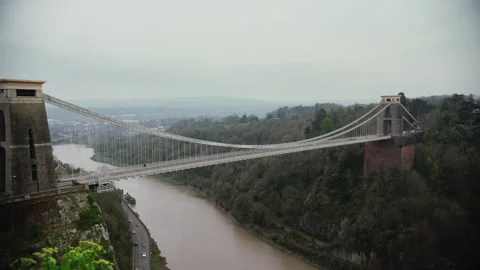 Clifton Bridge, Bristol Stock Footage 308432545