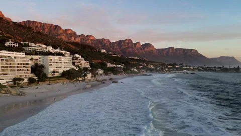 Clifton First Beach Sunset Stock Footage 278184920