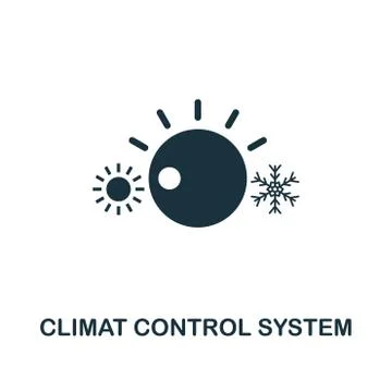 Climat Control System icon. Premium style design from urbanism icon collection Illustrazione stock