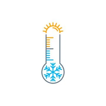 Climat-control thermometer Stock Illustration