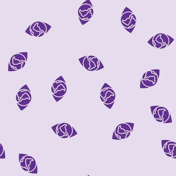 Climate action plan energy policy glyph seamless pattern Stock Illustration