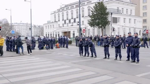 Climate activists "Letzte Generation" - "Last Generation" blocking streets 스톡 동영상 232998242