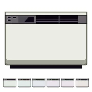 Climate air conditioner cartoon vector graphic Stock Illustration