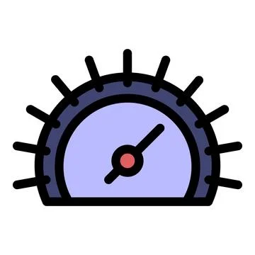 Climate barometer icon color outline vector Stock Illustration