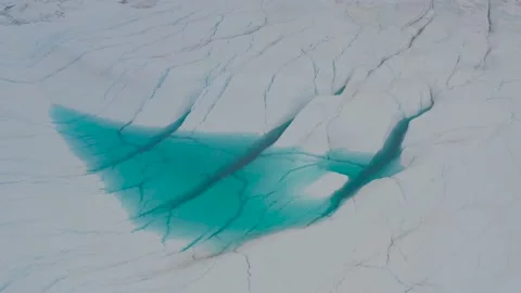 Climate Change and Global Warming. Icebergs from melting glacier Stock Footage 203252966