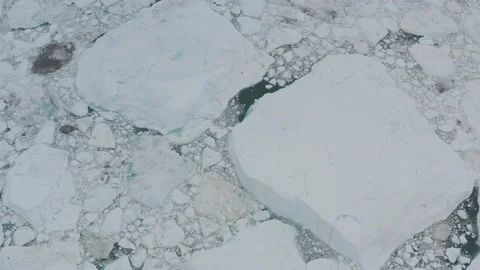 Climate Change and Global Warming. Icebergs from melting glacier Stock Footage 203252974