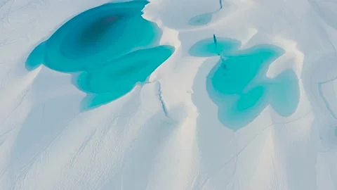 Climate Change and Global Warming. Icebergs from melting glacier Stock Footage 203254101