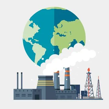 Climate change and global warming concept. Save the planet. World environment Stock Illustration