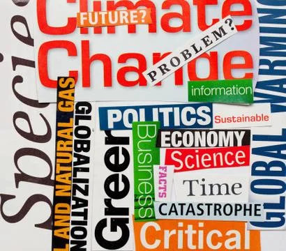 Climate change background Stock Illustration