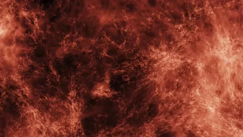 Climate change concept. Lava flowing 4K background. Hot fire texture. Animation Видео 210538733