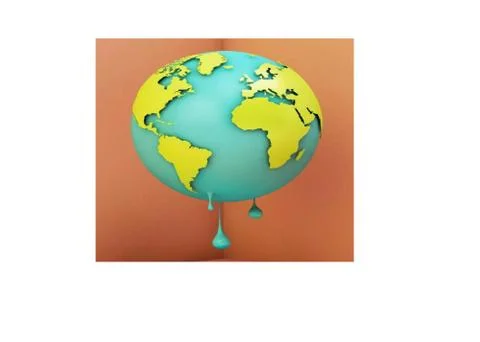 Climate change on earth Stock Illustration