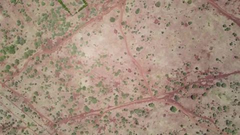 Climate change effect on Africa landscape of kenya Loitokitok. Drone Stock Footage