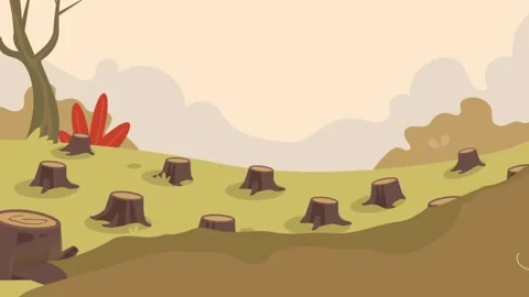 Climate Change Flood and Deforestation Stock Footage 246777499