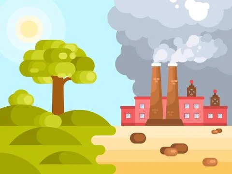 Climate change global warming Stock Illustration