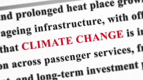 Climate Change Global Warming News Style Typography Match Cut Motion Graphics 스톡 동영상 342038889