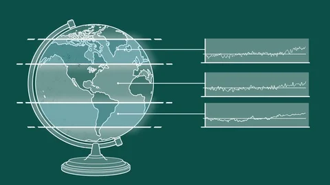 Climate Change Heat Graphs Stock Footage 113422667