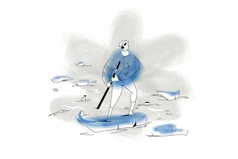 Climate Change Illustration Illustrazione stock