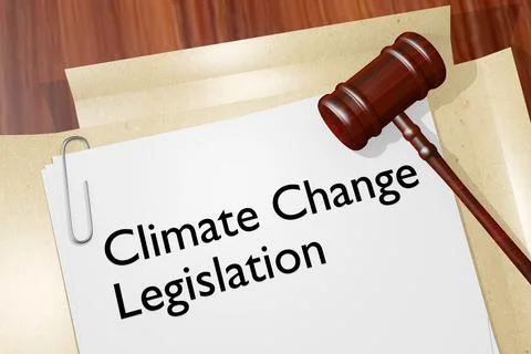 Climate Change Legislation concept Stock-Illustration
