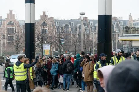 Climate change protest: Brussels / Belgium, January 24 2019 Stock Photos