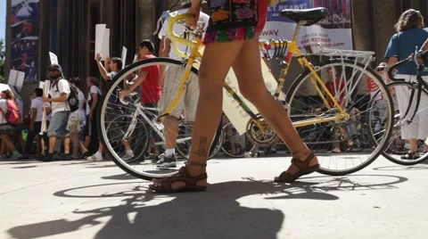 Climate Change Protest Video stock 41868868