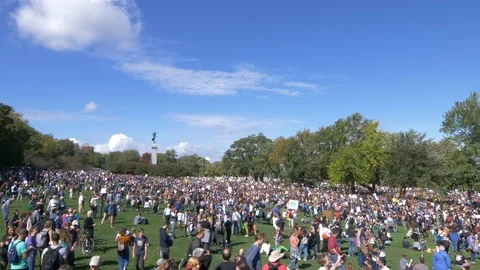 Climate Change Protest Stock Footage 117663428