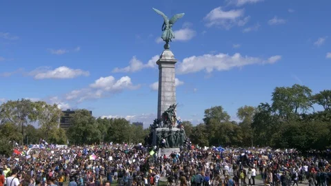 Climate Change Protest Stock Footage 117664479