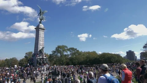 Climate Change Protest Stock Footage 117665091