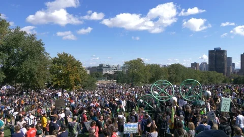 Climate Change Protest Stock Footage 117667006