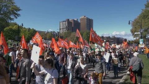 Climate Change Protest Stock Footage 117667863