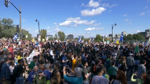 Climate Change Protest Stock Footage 117670712