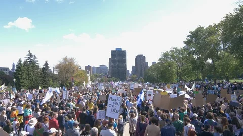 Climate Change Protest Stock Footage 117677715