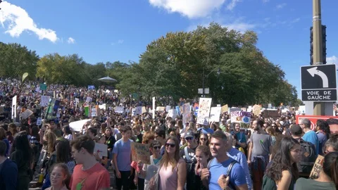 Climate Change Protest Stock Footage 117679366