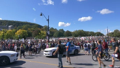 Climate Change Protest Stock Footage 117685334