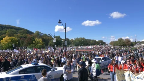 Climate Change Protest Stock Footage 117688877