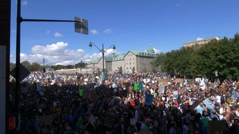Climate Change Protest Stock Footage 117688898