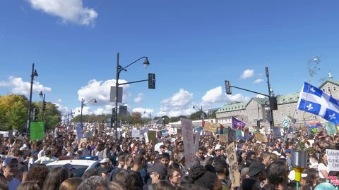 Climate Change Protest Stock Footage 117689779