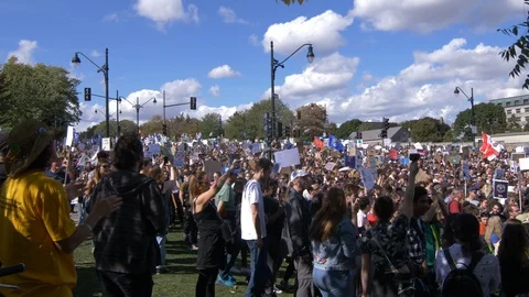 Climate Change Protest Stock Footage 117756155