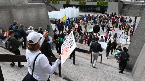 Climate Change Protesters 库存影片 230938525