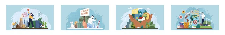 Climate change. Save the planet. Climate change affects us all, but we cmake Stock Illustration