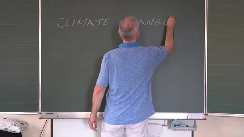 Climate change in school Stock Footage 111941903