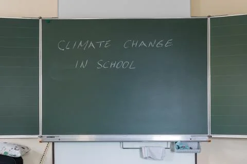 Climate change in school Stock Photos