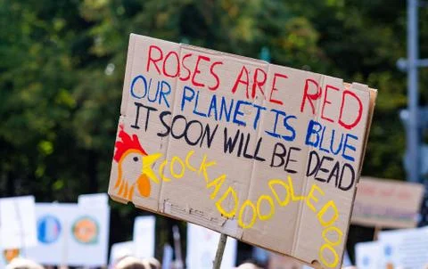 Climate change strike Stock Photos